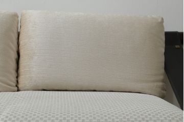 中古　大塚家具購入　モリシゲ(MORISHIGE/森繁)　ユニークなデザインが空間のアクセントになる2人掛けソファ(二人掛け、2P)(R-076655)