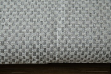 中古　大塚家具購入　モリシゲ(MORISHIGE/森繁)　ユニークなデザインが空間のアクセントになる2人掛けソファ　(R-076655)