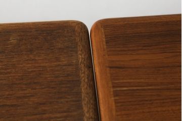デンマークビンテージ　チーク材　シンプルなデザインが取り入れやすいダイニングテーブル(エクステンションテーブル、ドローリーフテーブル、食卓、2人掛け、4人掛け、6人掛け、北欧、ヴィンテージ)(R-076656)
