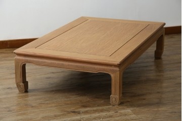 中古　伝統工芸品　大阪唐木指物　中澤唐木　尾崎作　花梨(カリン)材　和モダンな空間づくりにおすすめの座卓　(R-076657)