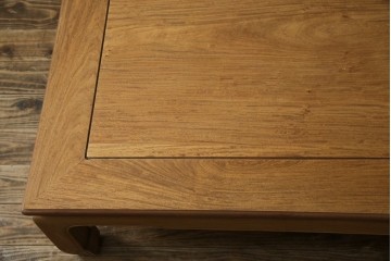 中古　伝統工芸品　大阪唐木指物　中澤唐木　尾崎作　花梨(カリン)材　和モダンな空間づくりにおすすめの座卓　(R-076657)