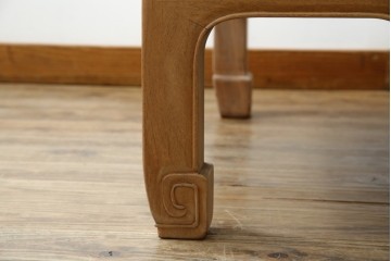 中古　伝統工芸品　大阪唐木指物　中澤唐木　尾崎作　花梨(カリン)材　和モダンな空間づくりにおすすめの座卓　(R-076657)