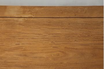 中古　伝統工芸品　大阪唐木指物　中澤唐木　尾崎作　ストリップド(剥離)仕上げ限定　花梨(カリン)材　和モダンな空間づくりにおすすめの座卓(ローテーブル、センターテーブル)(R-076657)