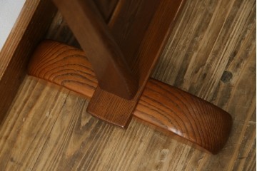 中古　美品　タモ材　落ち着きのある佇まいが魅力的な姿見　(R-076661)