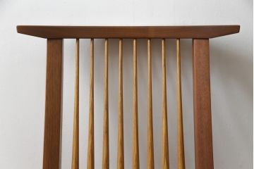 和製ヴィンテージ　小田急ハルク購入　ジョージナカシマ　桜製作所　コノイドラウンジ(CONOID LOUNGE)　CN110　モダンに洗練されたラウンジチェア(ジョージ・ナカシマ、イス、椅子、板座チェア、ビンテージ)(R-076665)