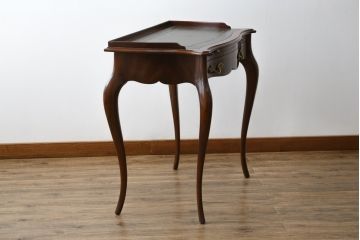 中古　イギリス　メートランドスミス(MAITLAND SMITH)　品のある佇まいが魅力的なスライド天板付きコンソールテーブル(デスク、花台、飾り台、電話台、英国)(R-076667)