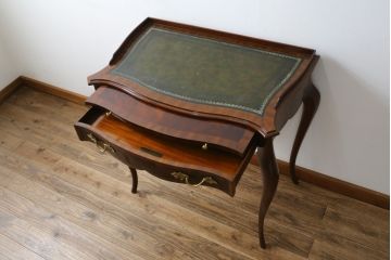 中古　イギリス　メートランドスミス(MAITLAND SMITH)　品のある佇まいが魅力的なスライド天板付きコンソールテーブル(デスク、花台、飾り台、電話台、英国)(R-076667)
