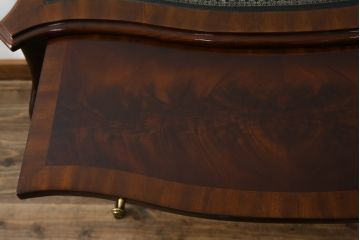 中古　イギリス　メートランドスミス(MAITLAND SMITH)　品のある佇まいが魅力的なスライド天板付きコンソールテーブル(デスク、花台、飾り台、電話台、英国)(R-076667)