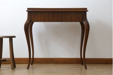 中古　イギリス　メートランドスミス(MAITLAND SMITH)　品のある佇まいが魅力的なスライド天板付きコンソールテーブル(デスク、花台、飾り台、電話台、英国)(R-076667)