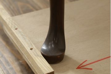 中古　美品　DREXEL HERITAGE(ドレクセルヘリテイジ)　クラシカルな雰囲気漂う猫脚デスク(机、ワークデスク、コンソールテーブル、在宅用、在宅ワーク用)(R-076668)