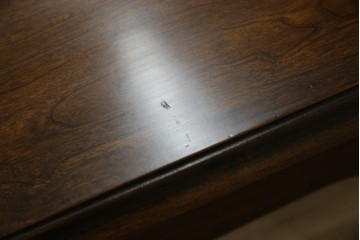 中古　美品　DREXEL HERITAGE(ドレクセルヘリテイジ)　クラシカルな雰囲気漂う猫脚デスク　(R-076668)