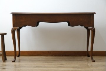 中古　美品　DREXEL HERITAGE(ドレクセルヘリテイジ)　クラシカルな雰囲気漂う猫脚デスク　(R-076668)