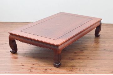 和製ビンテージ　花梨(カリン)材　重厚感のある佇まいが魅力的な座卓(ローテーブル、センターテーブル、ヴィンテージ)(R-076672)