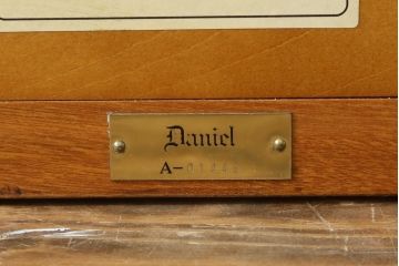 中古　美品　横浜ダニエル(daniel)　Etranger(エトランジェ)　E-404　シンプルながらも気品漂うウォールミラー(壁掛け鏡、吊鏡)(R-076673)