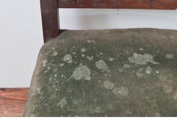 和製アンティーク　ナラ材　レトロスタイルのお部屋づくりに活躍するシンプルなチェア(ダイニングチェア、椅子、イス)(R-076677)