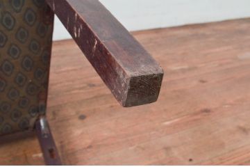 和製アンティーク　ナラ材　レトロスタイルのお部屋づくりに活躍するシンプルなチェア(ダイニングチェア、椅子、イス)(R-076677)