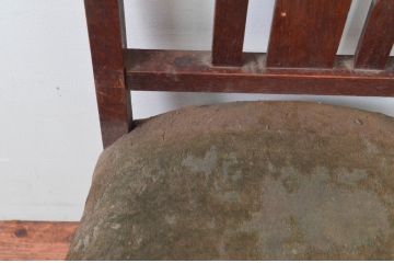 和製アンティーク　ナラ材　レトロスタイルのお部屋づくりに活躍するシンプルなチェア(ダイニングチェア、椅子、イス)(R-076678)