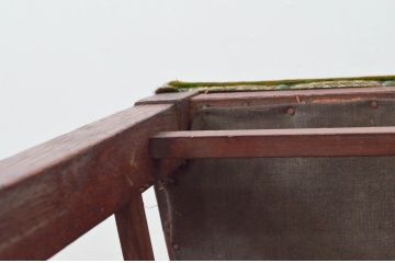 和製アンティーク　ナラ材　レトロスタイルのお部屋づくりに活躍するシンプルなチェア(ダイニングチェア、椅子、イス)(R-076679)