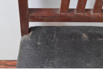 和製アンティーク　ナラ材　レトロスタイルのお部屋づくりに活躍するシンプルなチェア(ダイニングチェア、椅子、イス)(R-076680)