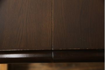 和製ビンテージ　飛騨産業　キツツキマーク　穂高シリーズ　ナラ材　洗練された佇まいが魅力的なエクステンションテーブル(ダイニングテーブル、食卓、拡張式テーブル、2人掛け、4人掛け、6人掛け、ヴィンテージ)(R-076688)
