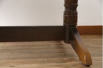 和製ビンテージ　飛騨産業　キツツキマーク　穂高シリーズ　ナラ材　洗練された佇まいが魅力的なエクステンションテーブル(ダイニングテーブル、食卓、拡張式テーブル、2人掛け、4人掛け、6人掛け、ヴィンテージ)(R-076688)