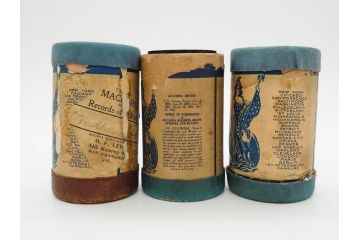 EDISON　エジソン　COLUMBIA　コロムビア　蝋管15点セット(シリンダー、円筒レコード、RECORD、蓄音機用)(R-076723)