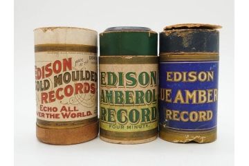 EDISON　エジソン　COLUMBIA　コロムビア　蝋管15点セット(シリンダー、円筒レコード、RECORD、蓄音機用)(R-076723)