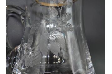 1985年　チェコ　Moser　モーゼル　キリンビアマグコレクション　コレクターズグラス　金彩　ビアジョッキ(KIRIN COLLECTORS GLASS、グラヴィール、ガラス)(R-076725)