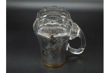 1985年　チェコ　Moser　モーゼル　キリンビアマグコレクション　コレクターズグラス　金彩　ビアジョッキ(KIRIN COLLECTORS GLASS、グラヴィール、ガラス)(R-076725)