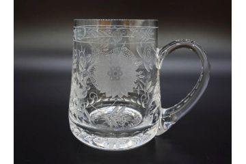 ドイツ　Meissen　マイセンクリスタル　マイセンフラワー　1982年　特別頒布　キリンビアマグコレクション　コレクターズグラス(KIRIN COLLECTORS GLASS、MEISSENER BLEIKRISTALL、ガラス)(R-076726)