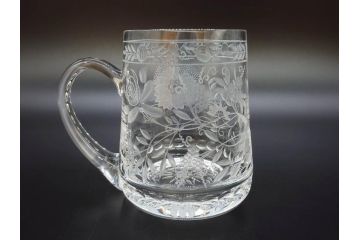 ドイツ　Meissen　マイセンクリスタル　マイセンフラワー　1982年　特別頒布　キリンビアマグコレクション　コレクターズグラス(KIRIN COLLECTORS GLASS、MEISSENER BLEIKRISTALL、ガラス)(R-076726)