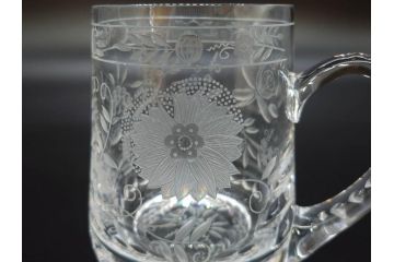 ドイツ　Meissen　マイセンクリスタル　マイセンフラワー　1982年　特別頒布　キリンビアマグコレクション　コレクターズグラス(KIRIN COLLECTORS GLASS、MEISSENER BLEIKRISTALL、ガラス)(R-076726)