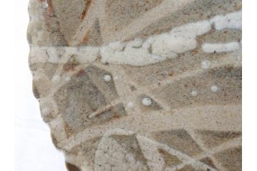 人間国宝　田村耕一　約28cm　9.3寸　深みのある色合いと繊細な絵付けが目を惹くいげ皿(イゲ縁、変形皿、大皿、和皿、和食器、九寸三分)(R-076729)