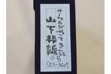 真作　山下邦雄　「サーカスがやってきた」　F0号　日本画(共シール、絵画、額装、箱付き)(R-076732)