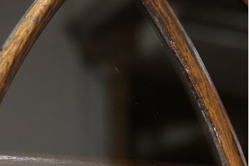 イギリスアンティーク　オーク材　美しい彫刻のブックケース(本箱、本棚、収納棚、戸棚、サイドキャビネット、英国)(R-076733)