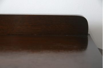 イギリスアンティーク　シンプルで小振りなオーク材のブックケース(本箱、本棚、収納棚、戸棚、ガラスケース、Gケース、ショーケース、ディスプレイケース、コレクションケース、飾り棚、陳列棚、店舗什器、英国)(R-076734)