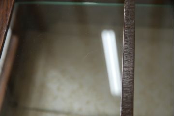 イギリスアンティーク　シンプルで小振りなオーク材のブックケース(本箱、本棚、収納棚、戸棚、ガラスケース、Gケース、ショーケース、ディスプレイケース、コレクションケース、飾り棚、陳列棚、店舗什器、英国)(R-076734)