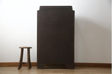 イギリスアンティーク　シンプルで小振りなオーク材のブックケース(本箱、本棚、収納棚、戸棚、ガラスケース、Gケース、ショーケース、ディスプレイケース、コレクションケース、飾り棚、陳列棚、店舗什器、英国)(R-076734)