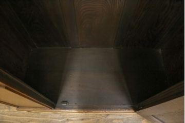 イギリスアンティーク　美品　オーク材　アールデコ　こだわりの空間づくりにおすすめ! 薄型の脚付きワードローブ(洋服タンス、衣装タンス、キャビネット、収納棚、戸棚、英国)(R-076742)