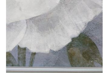 真作　山下邦雄　「牡丹」　6F(6号)　日本画(ぼたん、花、共シール、絵画、額装、箱付き)(R-076743)