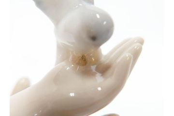 絶版　スペイン　リヤドロ　LLADRO　幼き頃　No.7649　限定4000体　フィギュリン(LA INFANCIA WHERE LOVES BEGINS、家族、ファミリー、陶器人形、置物、オブジェ、箱付き)(R-076745)