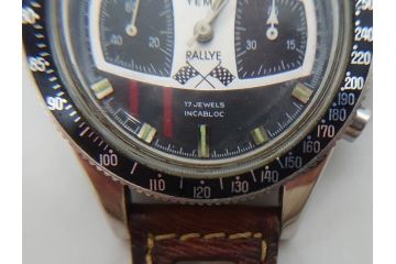 フランスビンテージ　YEMA(イエマ)　RALLYE(ラリー)　手巻き　17 JEWELS INCABLOC(17石)　腕時計(クロノグラフ、メンズ、ウォッチ、ヴィンテージ)(R-076746)