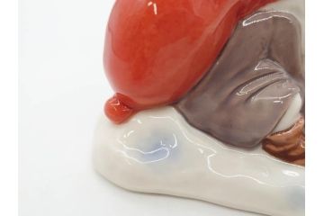 デンマーク　ROYAL COPENHAGEN(ロイヤルコペンハーゲン)　つぶらな瞳が可愛らしい小びとのフィギュリン(ノーム、こびと、置き物、置物、陶器、オブジェ、ディスプレイ、北欧)(R-076749)