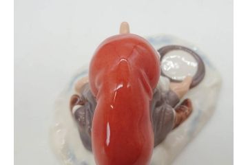 デンマーク　ROYAL COPENHAGEN(ロイヤルコペンハーゲン)　つぶらな瞳が可愛らしい小びとのフィギュリン(ノーム、こびと、置き物、置物、陶器、オブジェ、ディスプレイ、北欧)(R-076749)