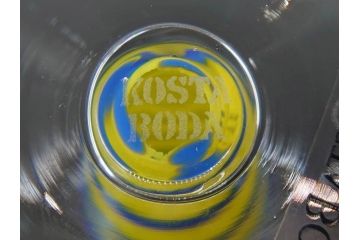 スウェーデン　KOSTA BODA(コスタボダ)　Anna Ehrner(アナ・アーナー)　カラフルなカラーづかいが食卓に華やぎをもたらすグラス大小6客セット(ワイングラス、シャンパングラス、リキュールグラス、北欧)(R-076764)