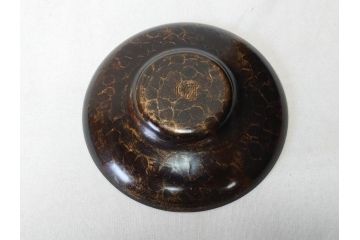 玉川堂　銅製托子　独特な色合いや肌触りをお楽しみいただける茶托5枚セット(鎚目、鎚起、五客揃、銅器、茶道具、煎茶道具、共箱付き)(R-076765)