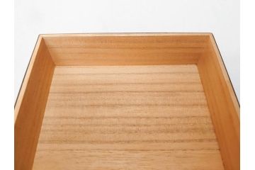 玉川堂　煙草盆(煙草箱、角盆付蓋物、煙草具、たばこ盆、タバコ盆、小物入れ、小箱、共箱付き)(R-076768)