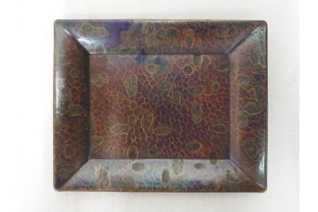 玉川堂　煙草盆(煙草箱、角盆付蓋物、煙草具、たばこ盆、タバコ盆、小物入れ、小箱、共箱付き)(R-076768)