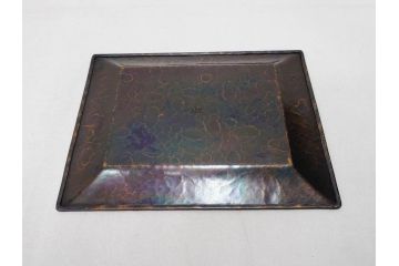 玉川堂　煙草盆(煙草箱、角盆付蓋物、煙草具、たばこ盆、タバコ盆、小物入れ、小箱、共箱付き)(R-076768)