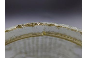 戦前　大正〜昭和初期　花のデザインが魅力のあめや瓶(菓子瓶、砂糖壷、キャンディーポット、ガラス瓶、ガラスビン、蓋(フタ)付き、ペロペロ、飴屋)(R-076769)